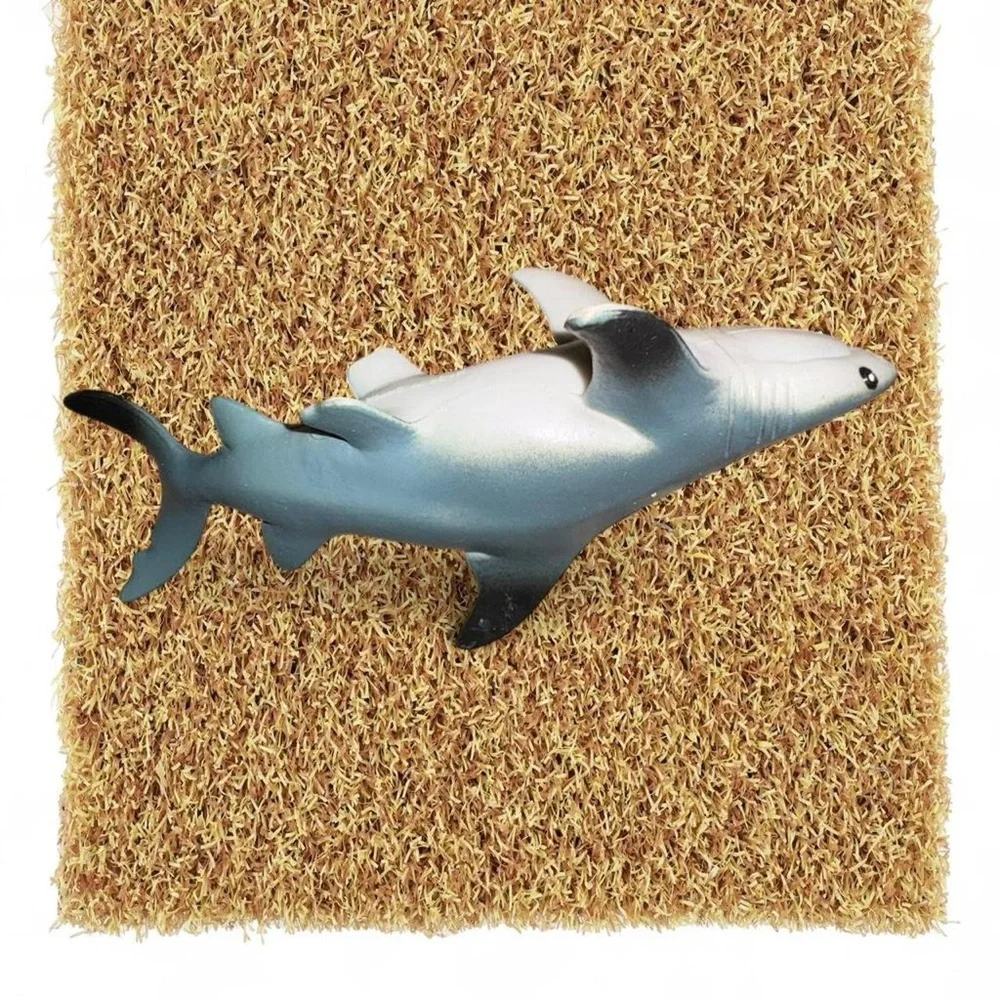 Gray Shark Aquarium Ornament - Decorative Fish Tank Décor